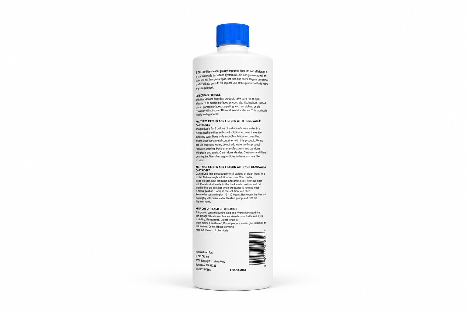 E-Z Clor Enhanced Filter Cleaner 2