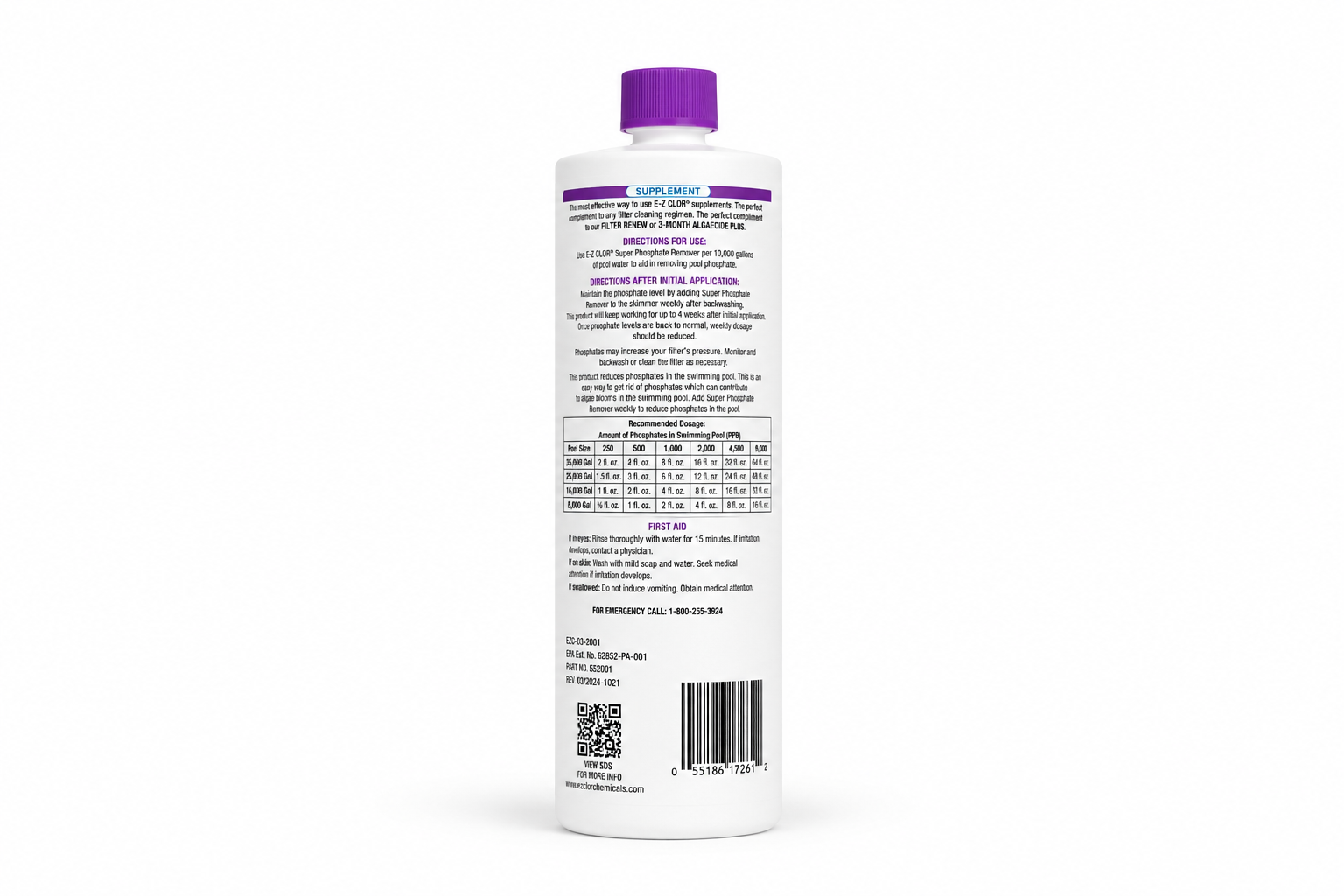 E-Z Clor Super Phosphate Remover 2
