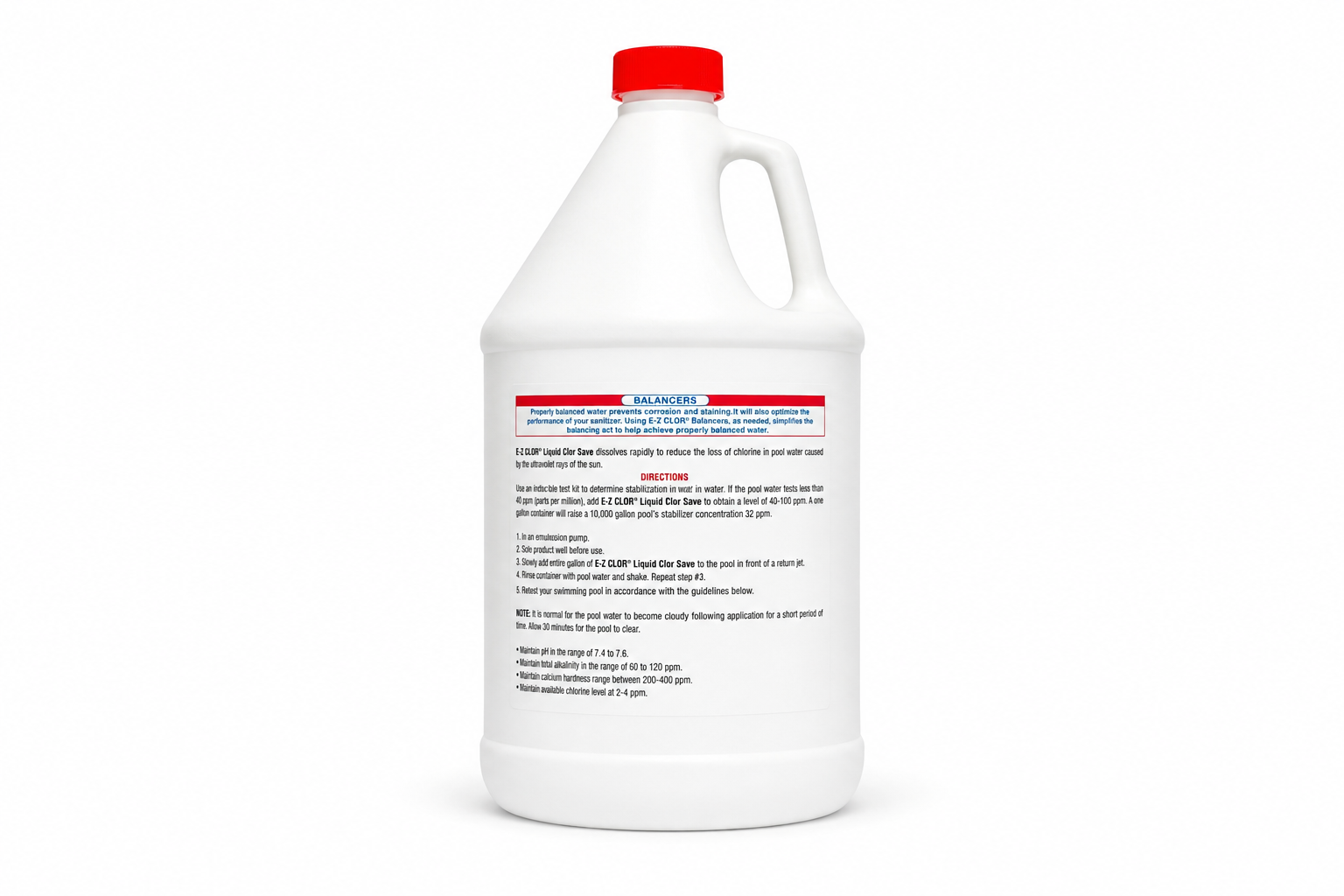 E-Z Clor Liquid Clor Save 2