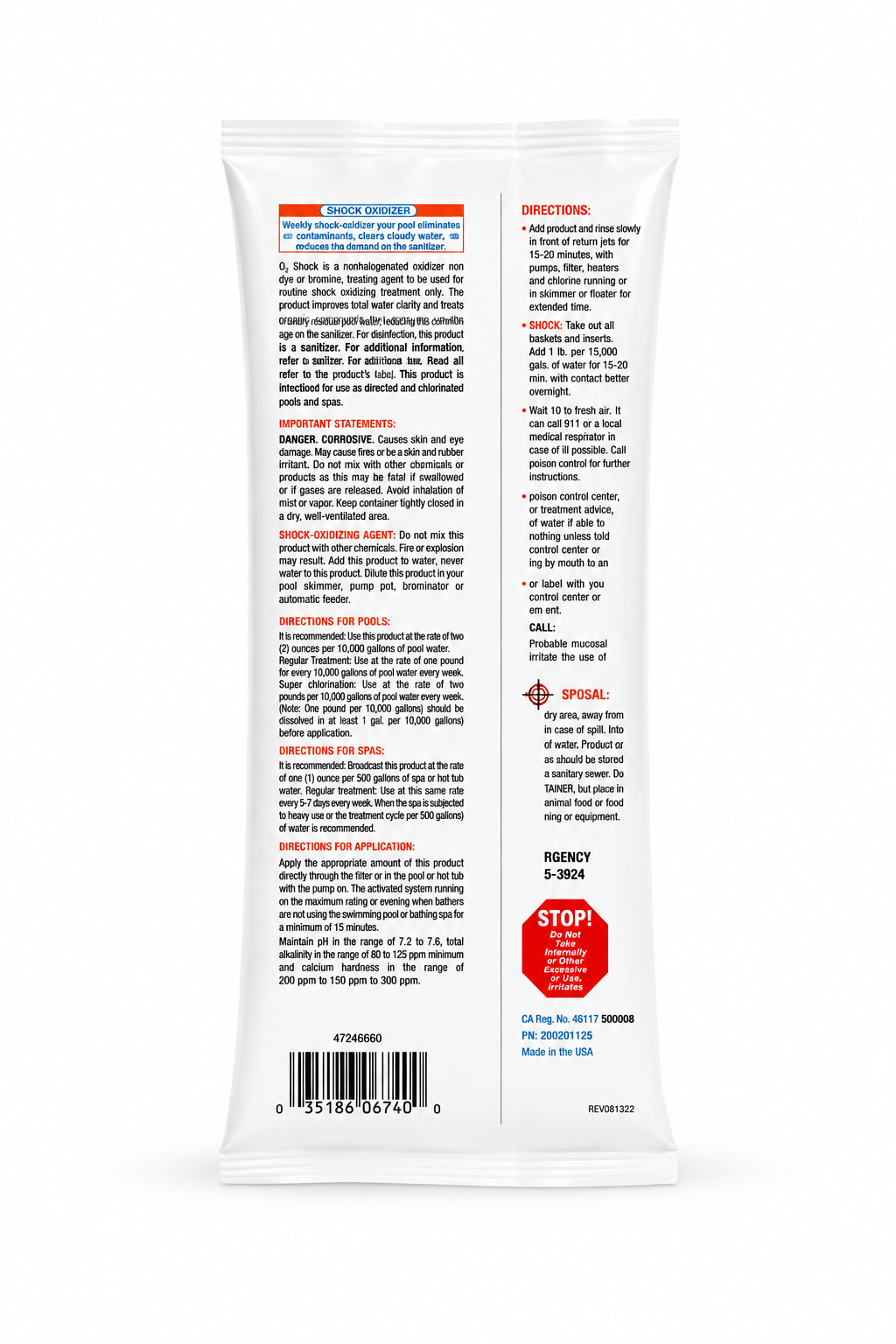 E-Z Clor O2 Shock 1 LB (453.5 g) 2