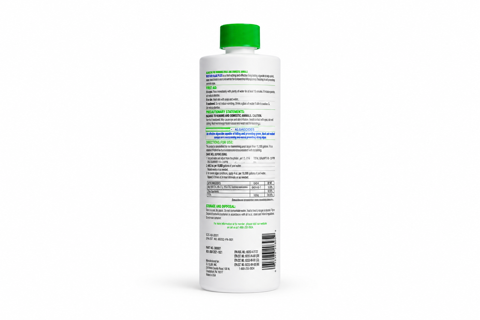 E-Z Clor Mustard Algae Plus 2