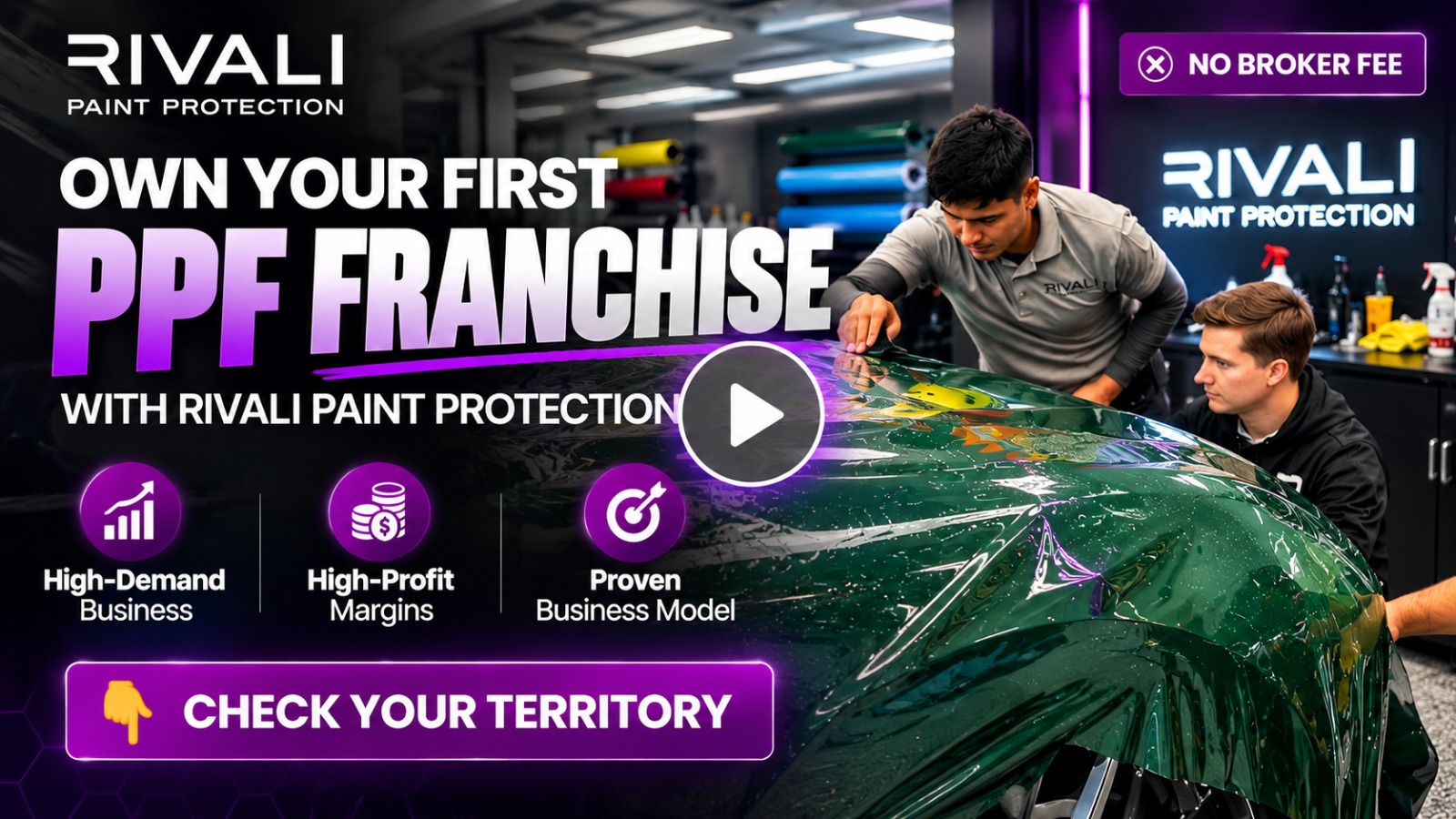Own Your First PPF Franchise with Rivali Paint Protection