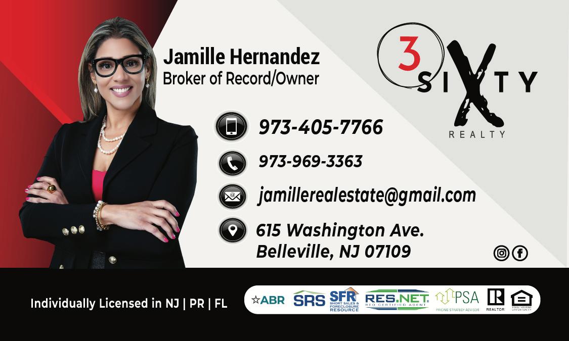 Auspiciador 3 Sixty Realty - Jamille Hernandez