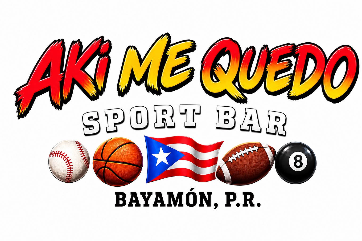 Auspiciador Aki Me Quedo Sport Bar - Bayamón