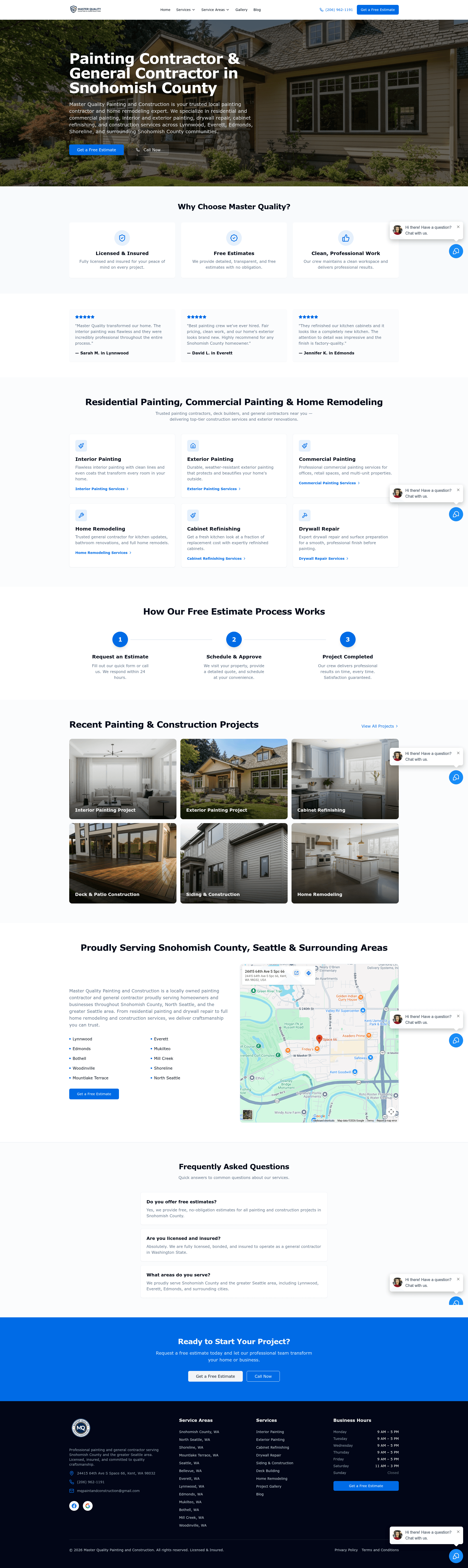 Master Quality Group website preview