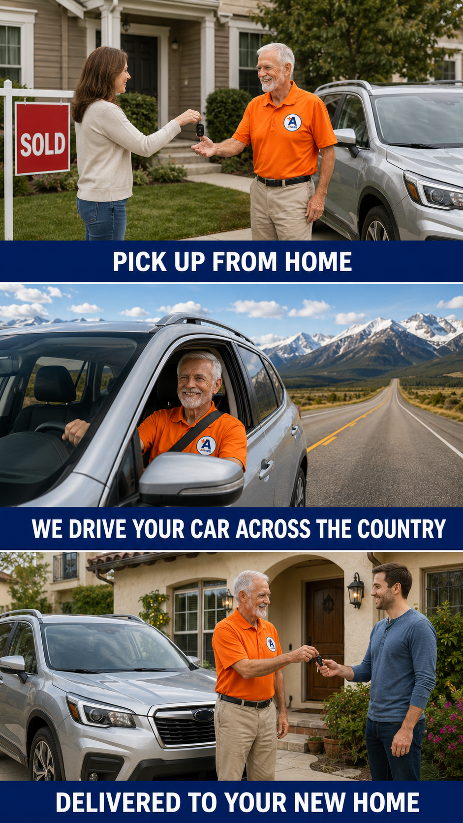 Professional driver next to U-Haul moving truck