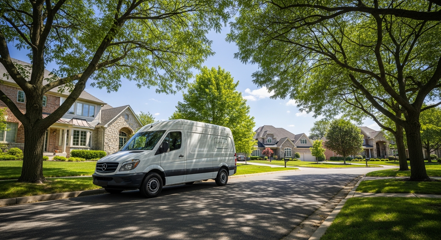 Commercial delivery van