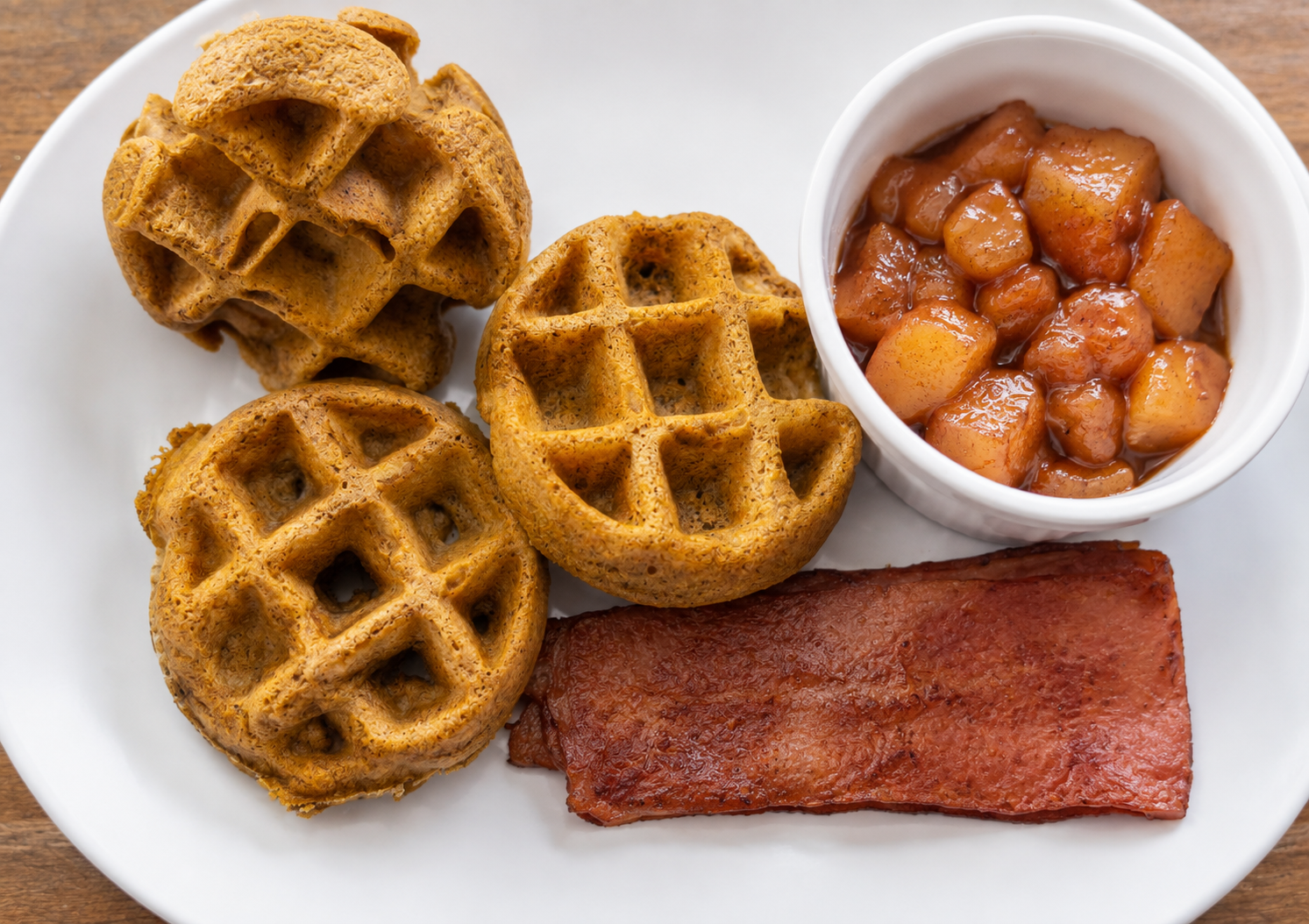 Pumpkin Protein Waffles
