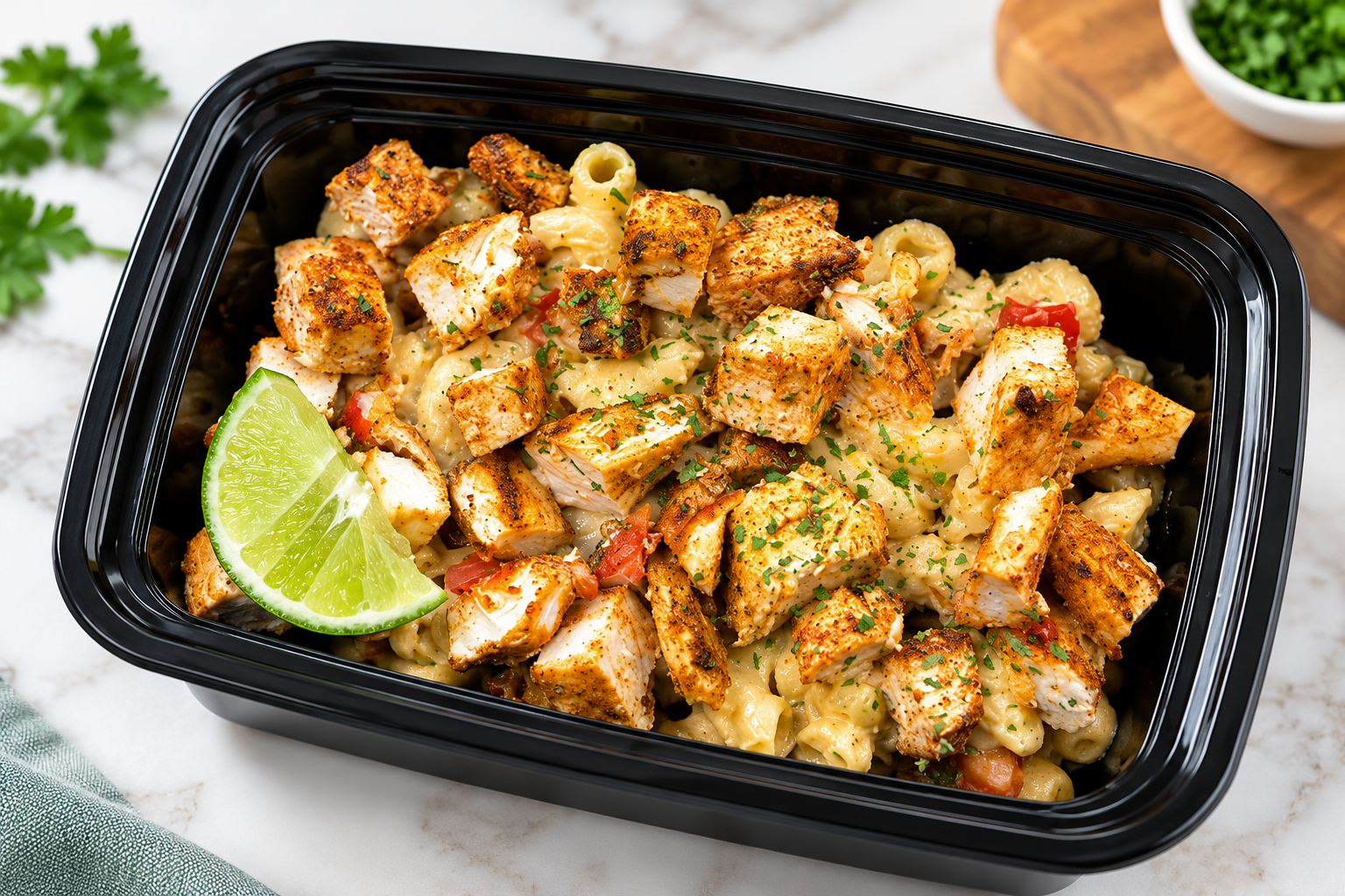 Chicken Fajita Mac and Cheese