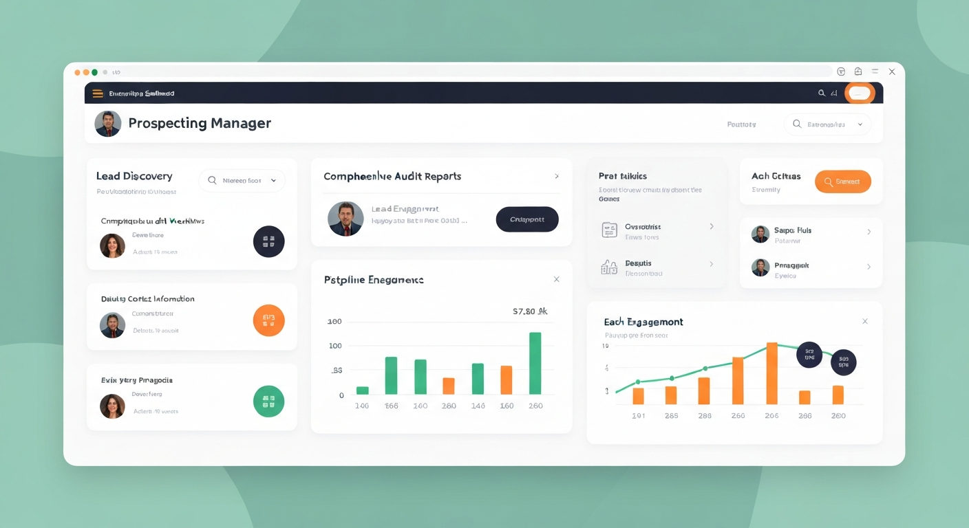 Prospecting Manager Dashboard Preview Prospecting Manager - Ideazic Solutions Feature
