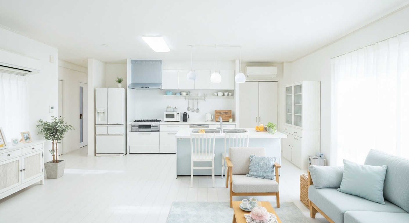 Bright, clean modern kitchen