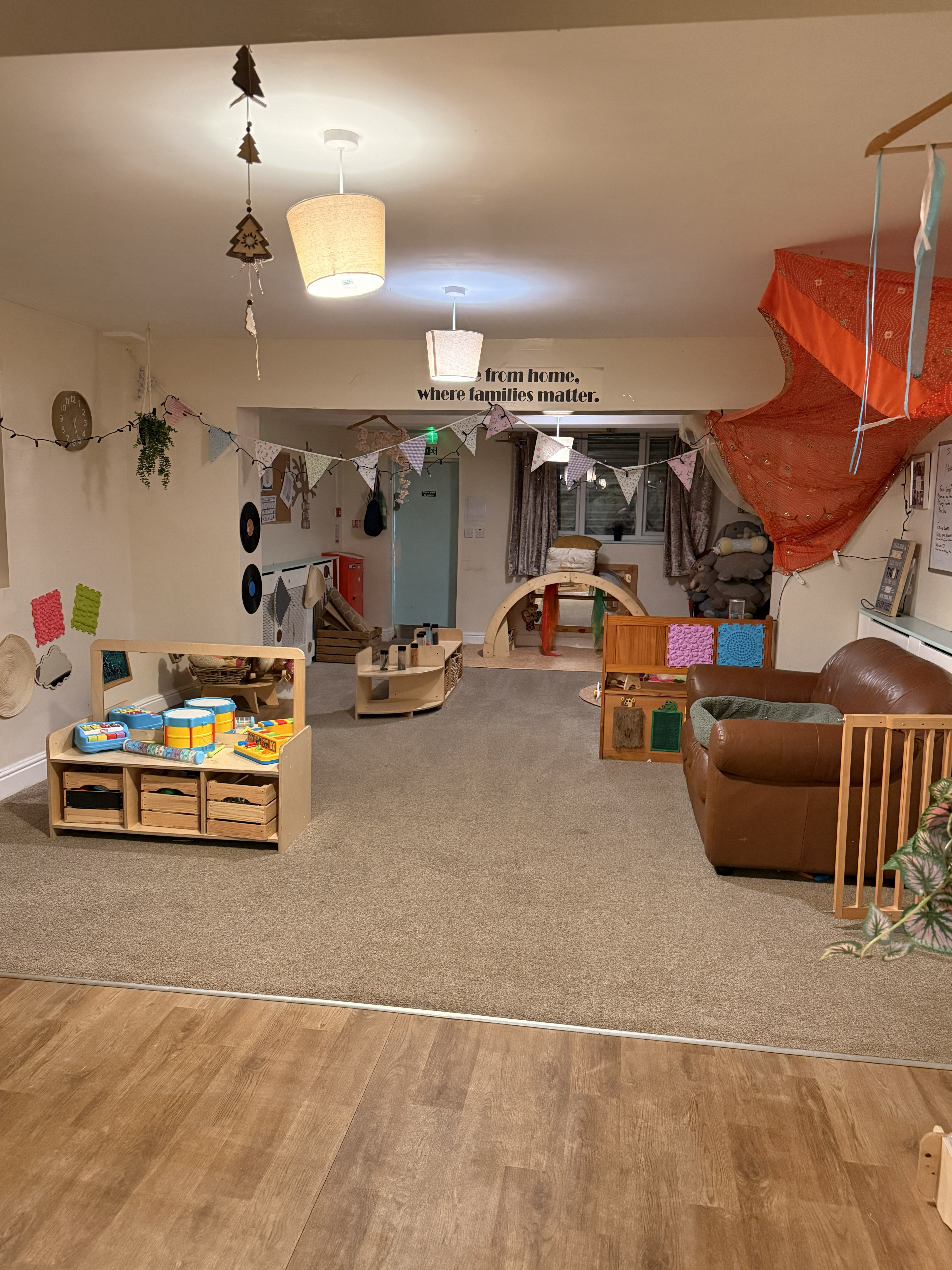 Bright family-friendly community space with play areas - maintained by Crystal Clean commercial cleaning