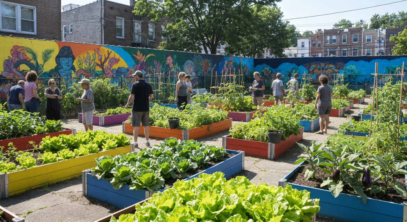 Fairmount community garden neighborhood Philadelphia civic life