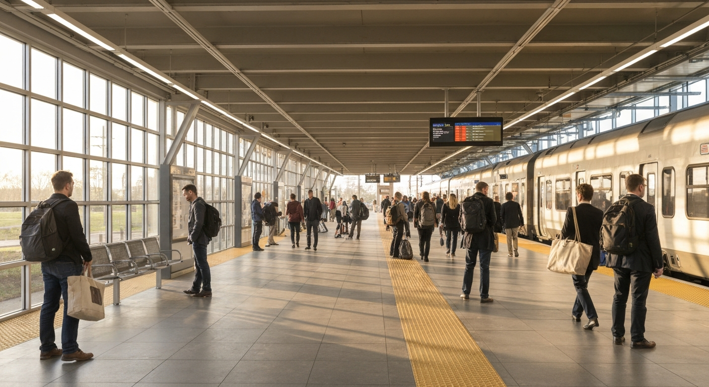 Regional rail access near Newtown Square PA