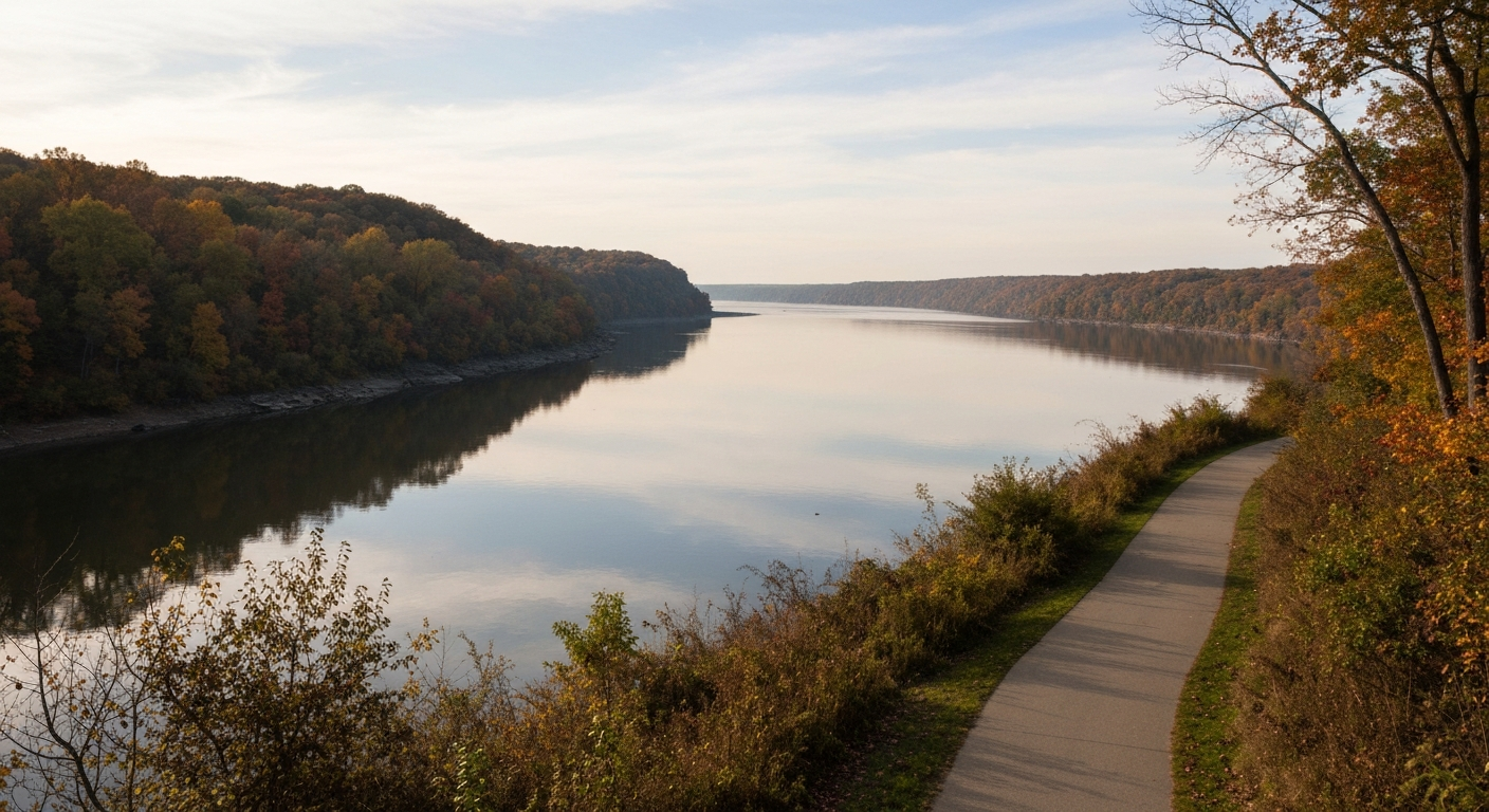 Delaware River near Langhorne PA Bucks County