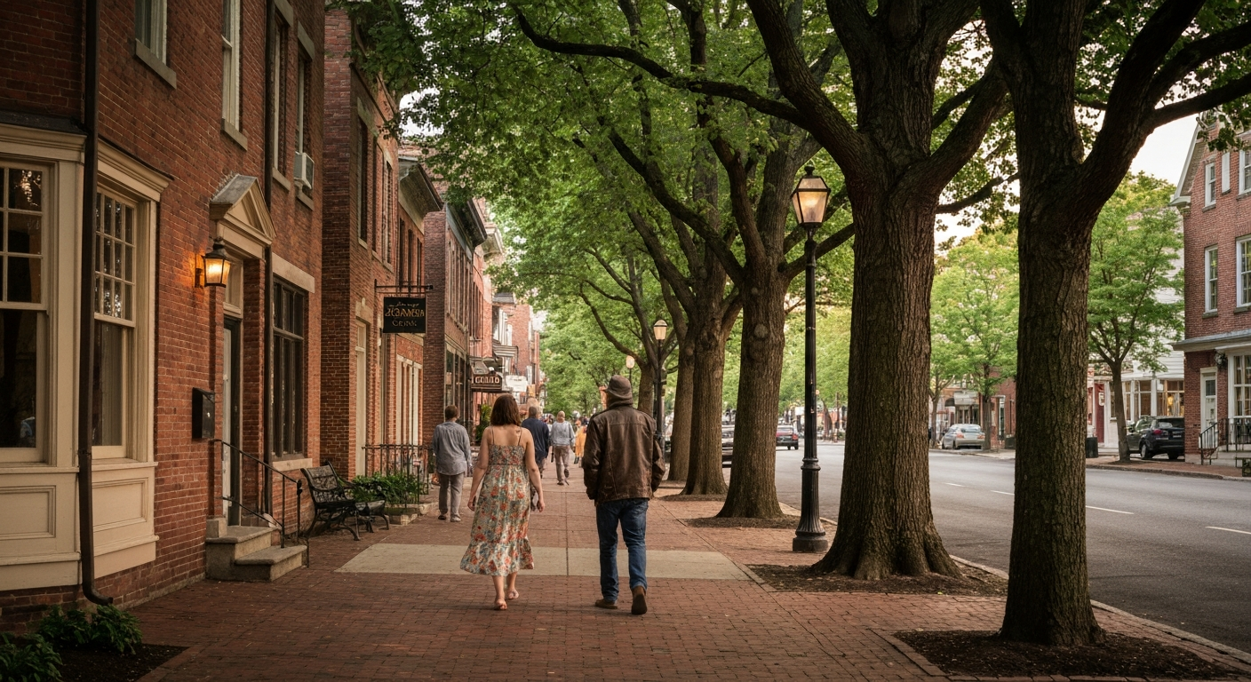 Walkable Swarthmore PA borough