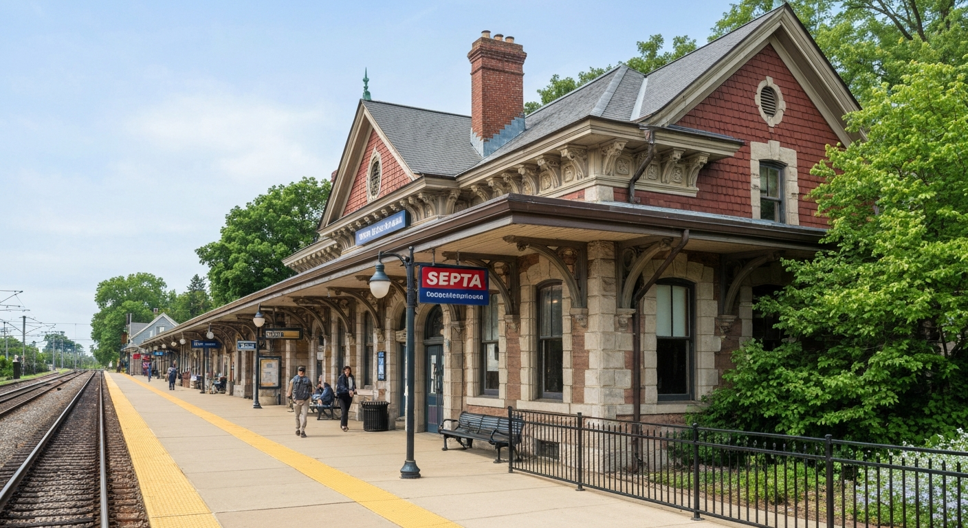 SEPTA Swarthmore station Regional Rail Delaware County