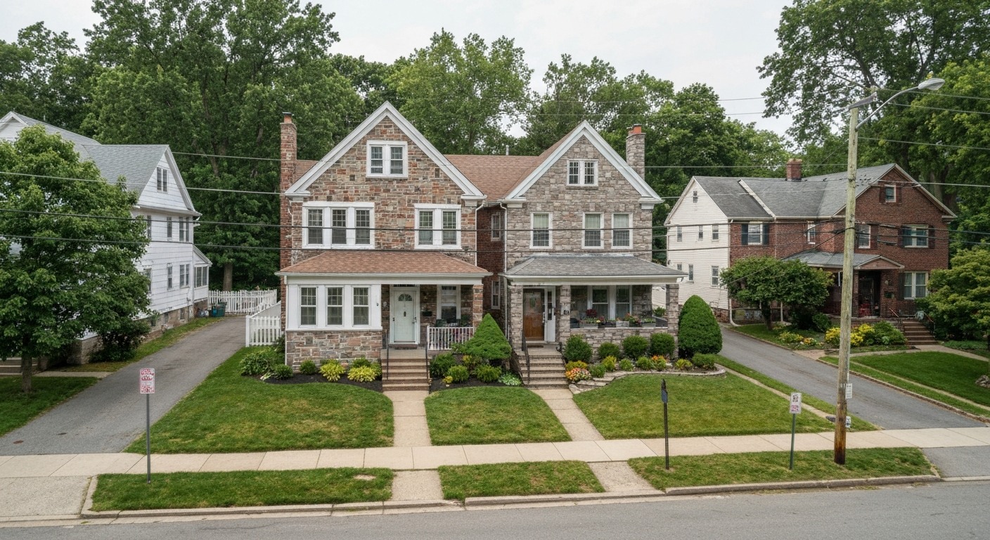 Twin homes Media PA Delaware County