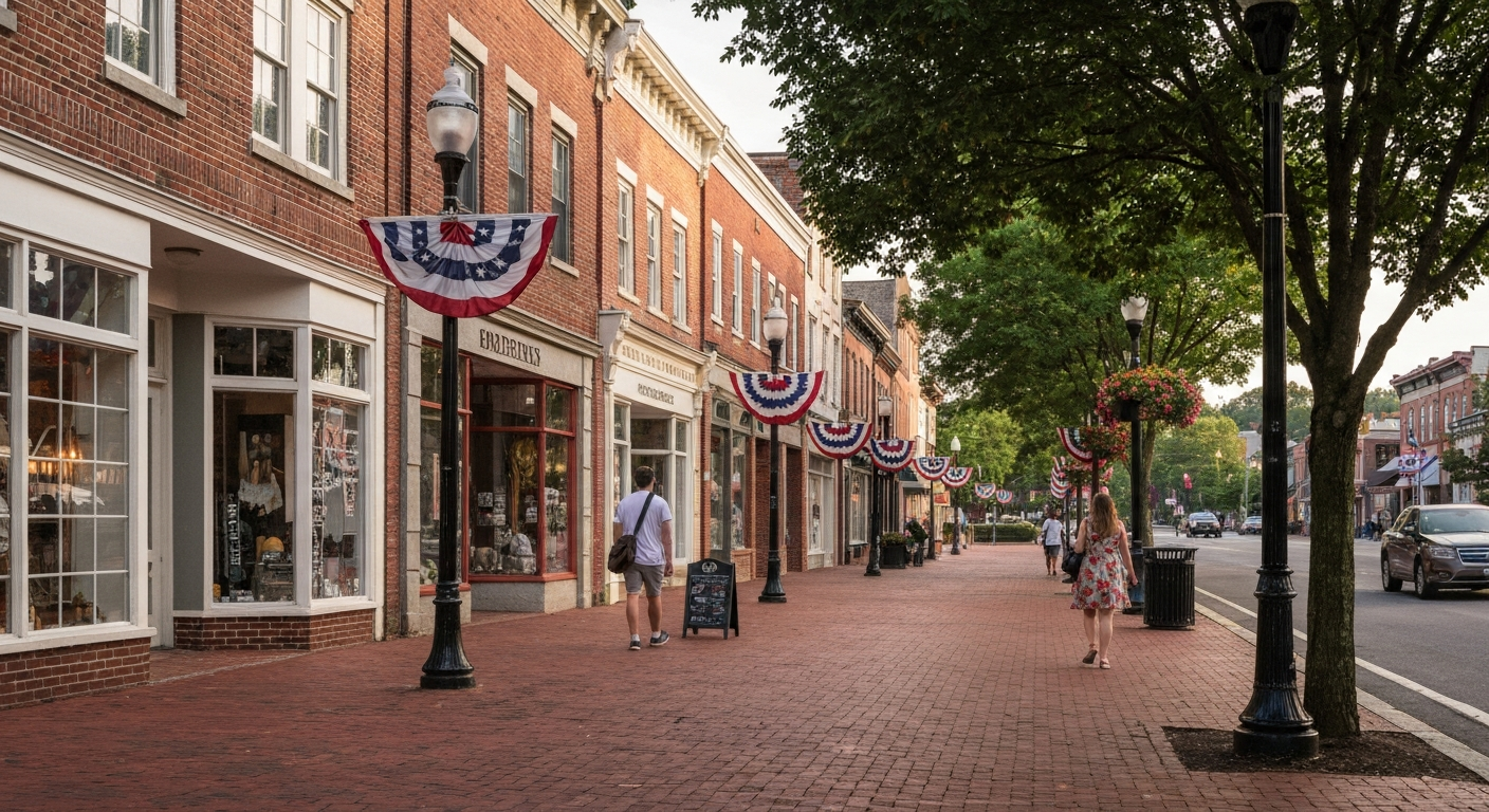 Langhorne PA downtown historic borough Bucks County
