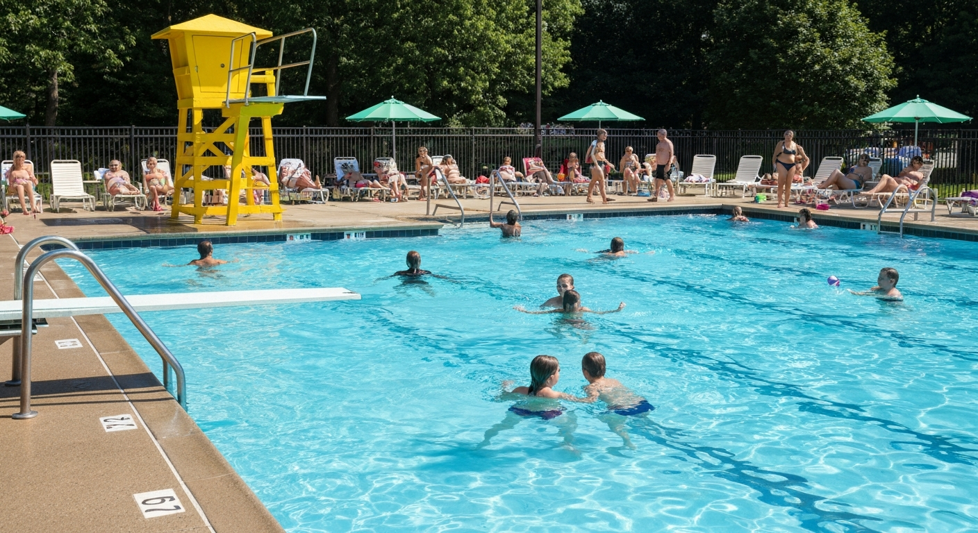 Swim clubs pools Warminster PA summer