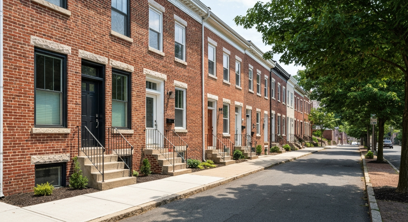 Renovated rowhouses Conshohocken PA