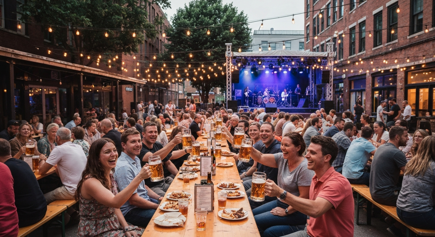 Frankford Hall beer garden Fishtown Philadelphia