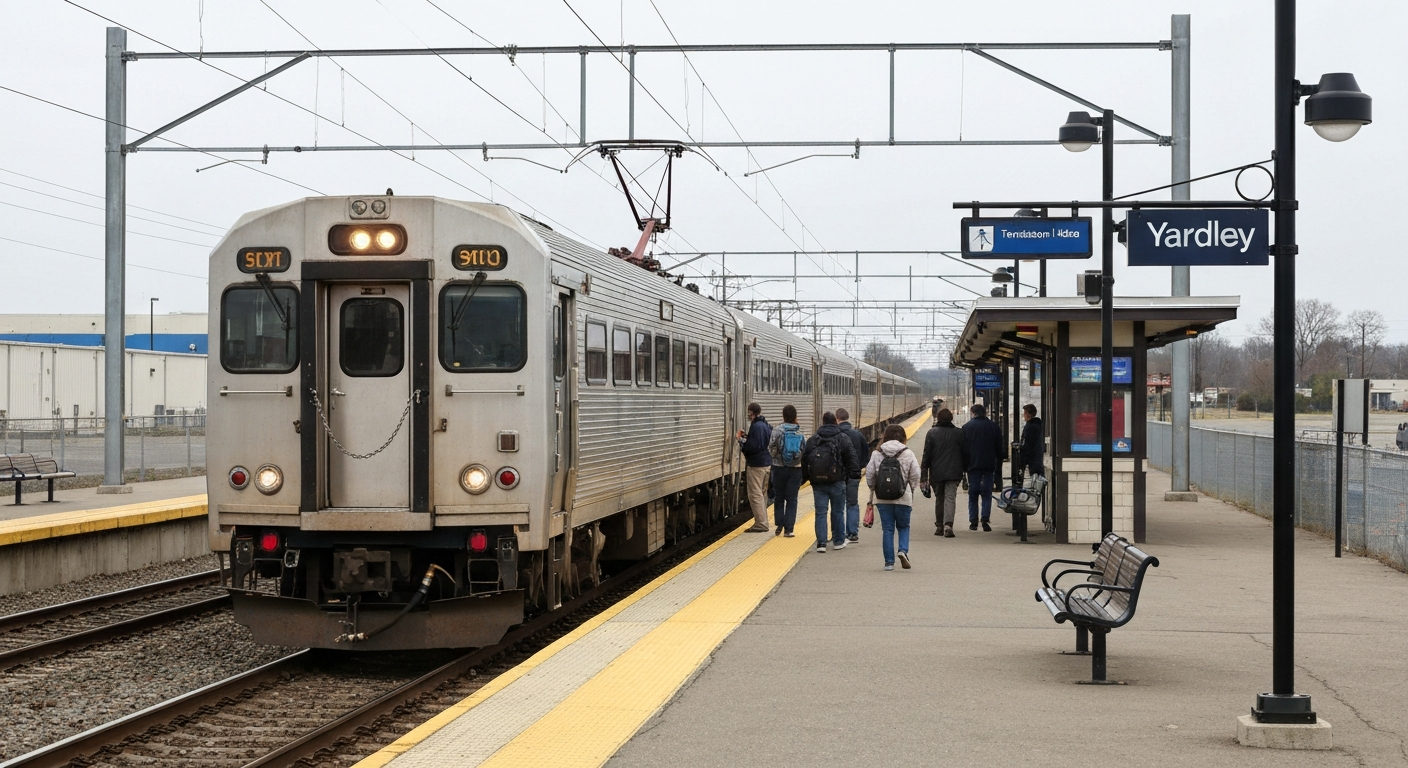 SEPTA Yardley station Trenton Line Regional Rail