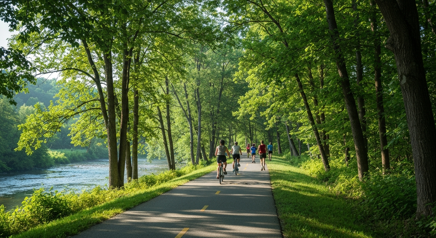 Pennypack Creek trail near Warminster PA