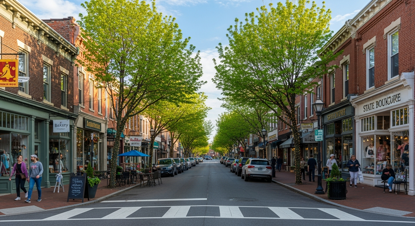 Living in Media PA with walkable downtown streets, shops, and Delaware County neighborhood character