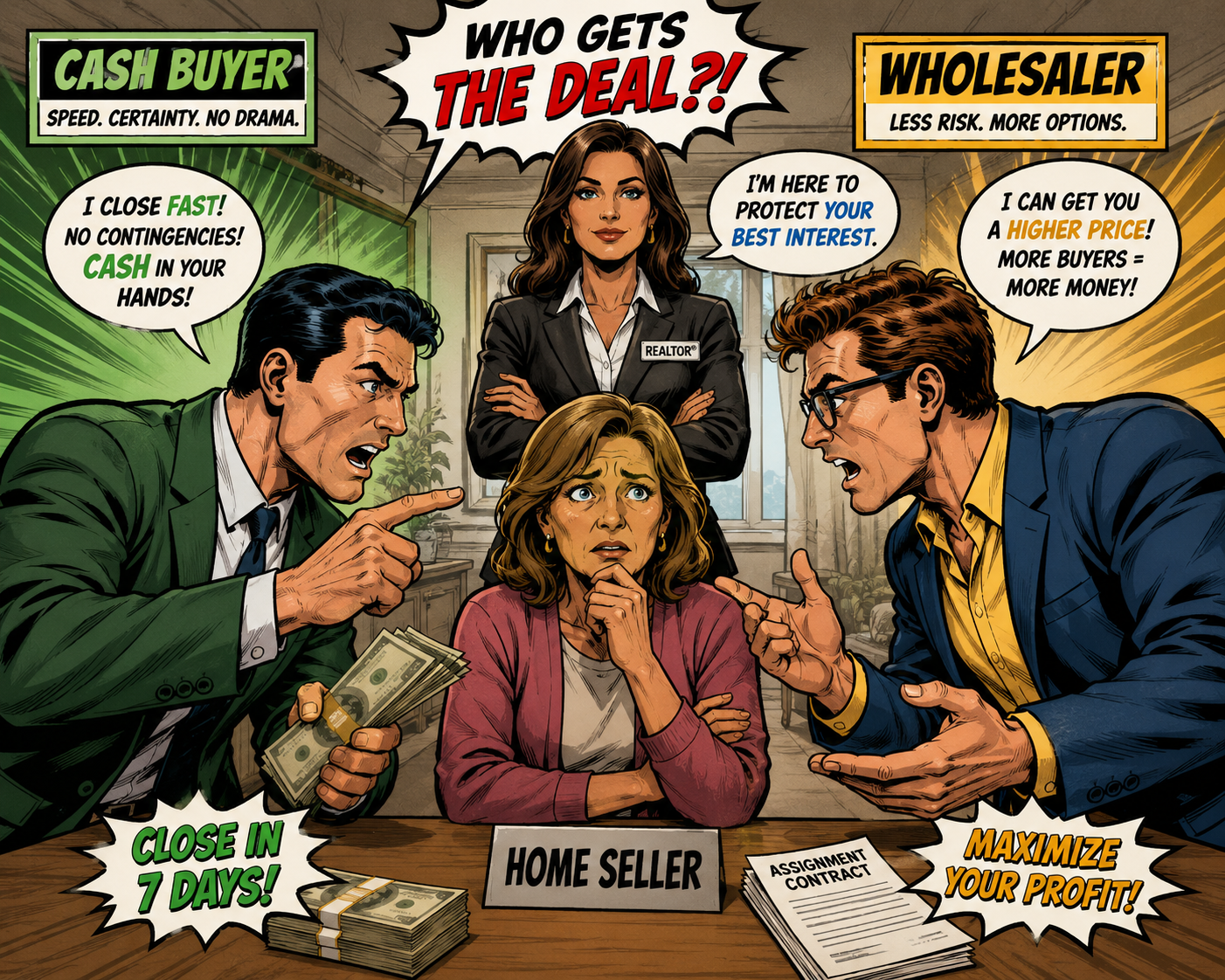 Cash Buyer or Wholesaler? Which Option Best Suits Your Seller?