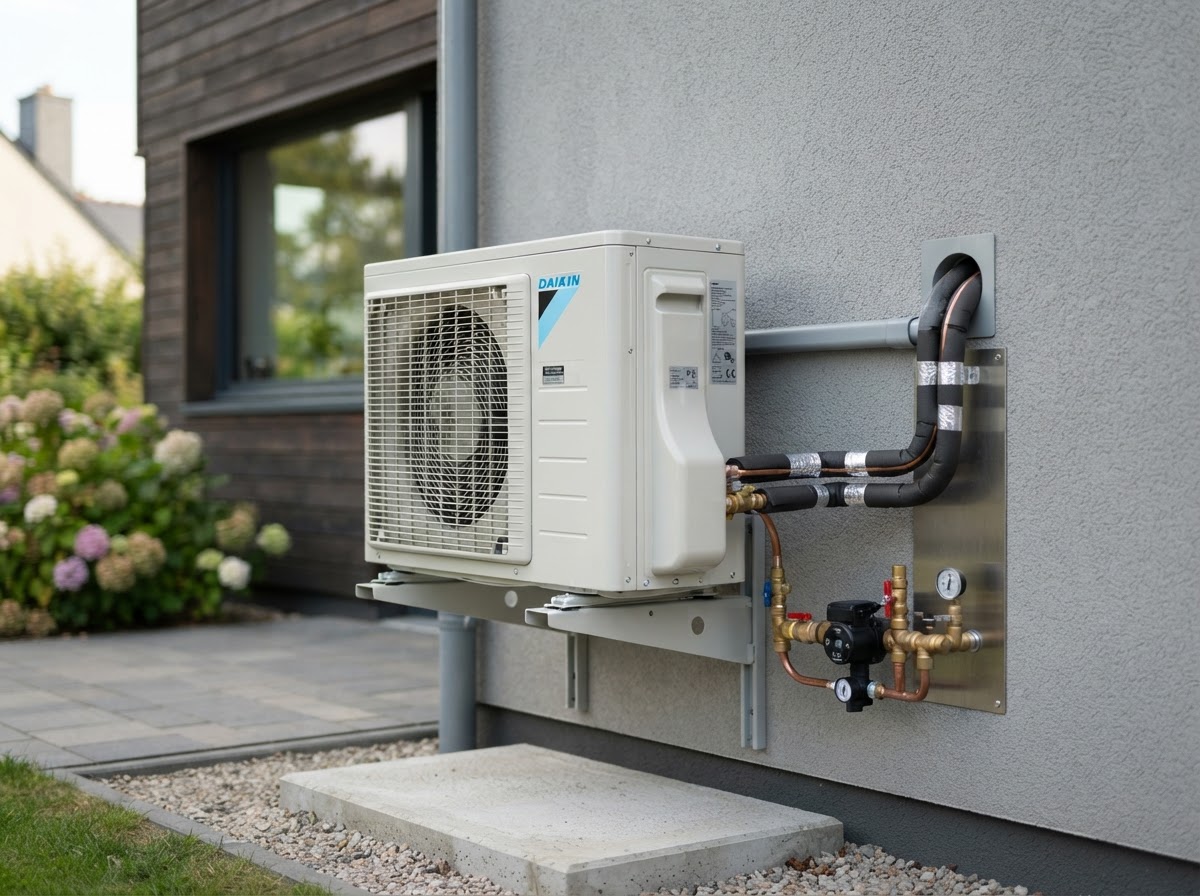 Installation de pompe à chaleur air/eau par OCR+
