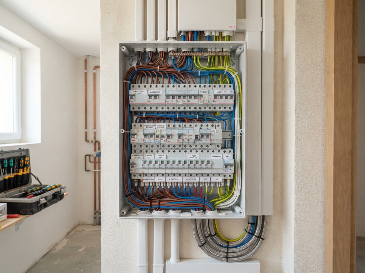 Installation d'un tableau électrique aux normes par OCR+ électricien