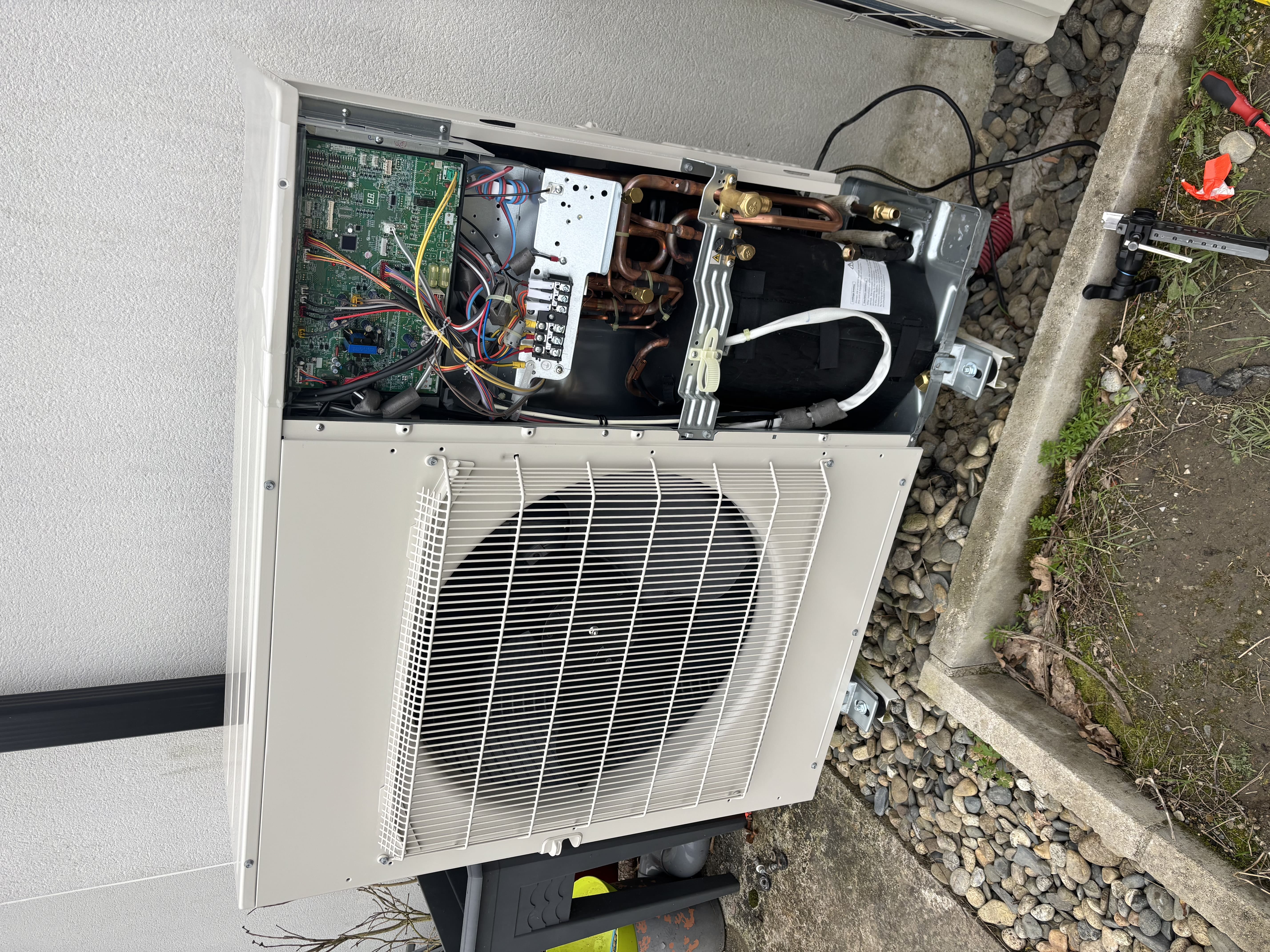 Mise en service et contrôle frigorigène d'une PAC Mitsubishi Electric - Chantier OCR+ à Fonsorbes