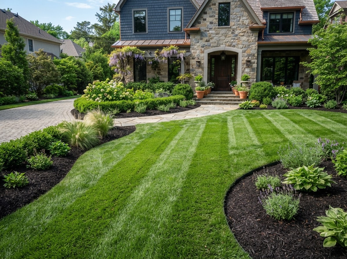 Landscaping work example
