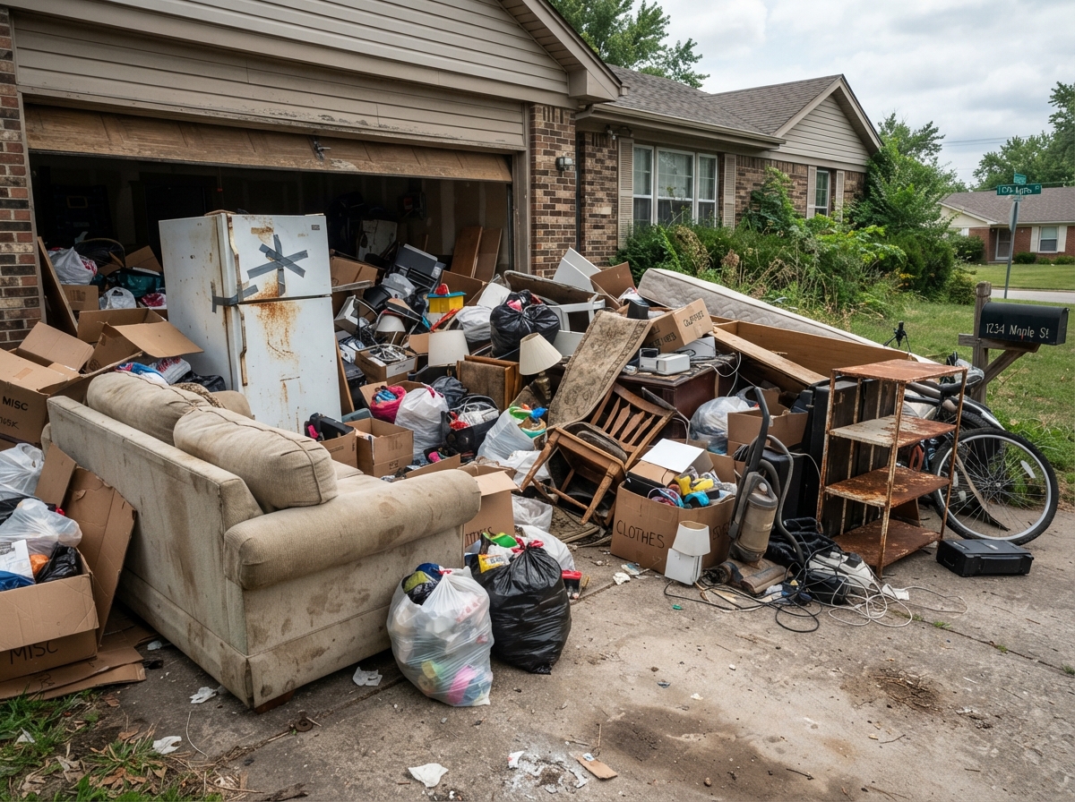 Junk Removal work example