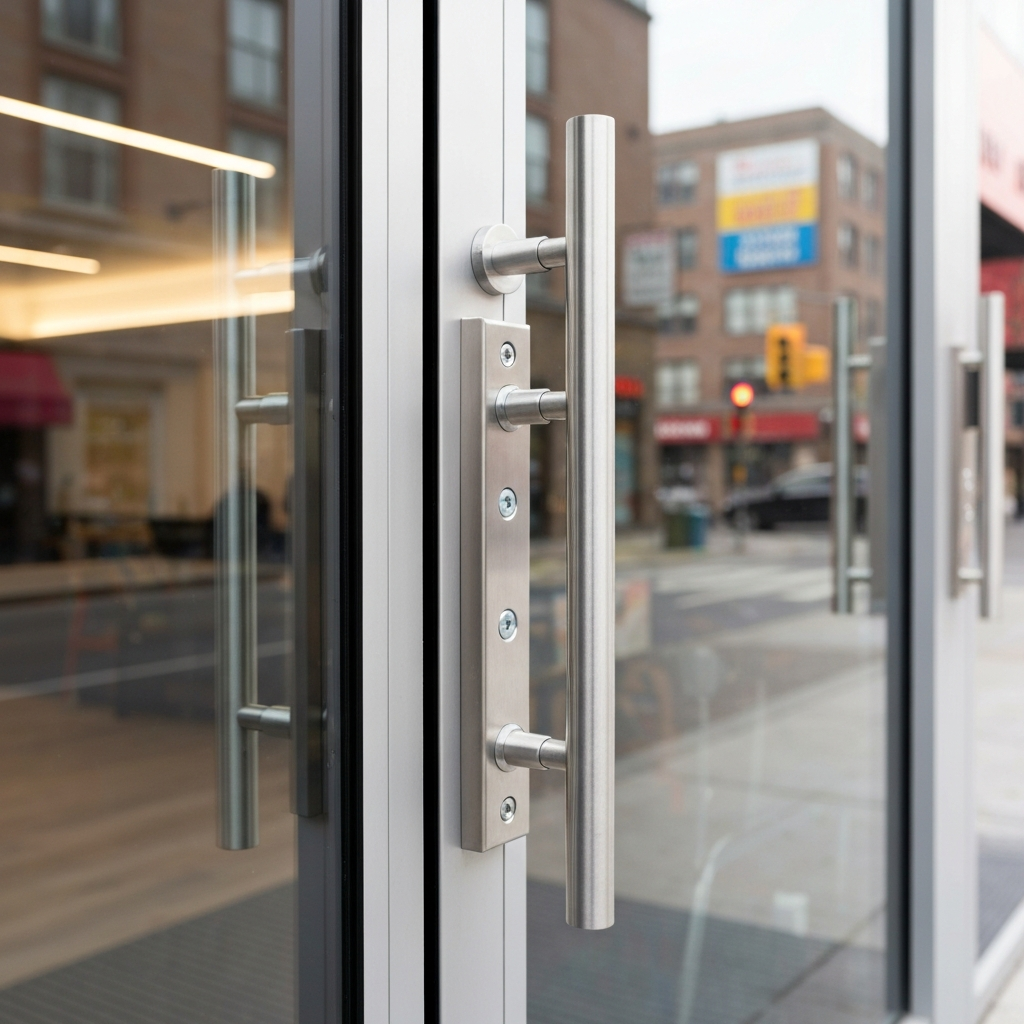 Commercial exit device installation