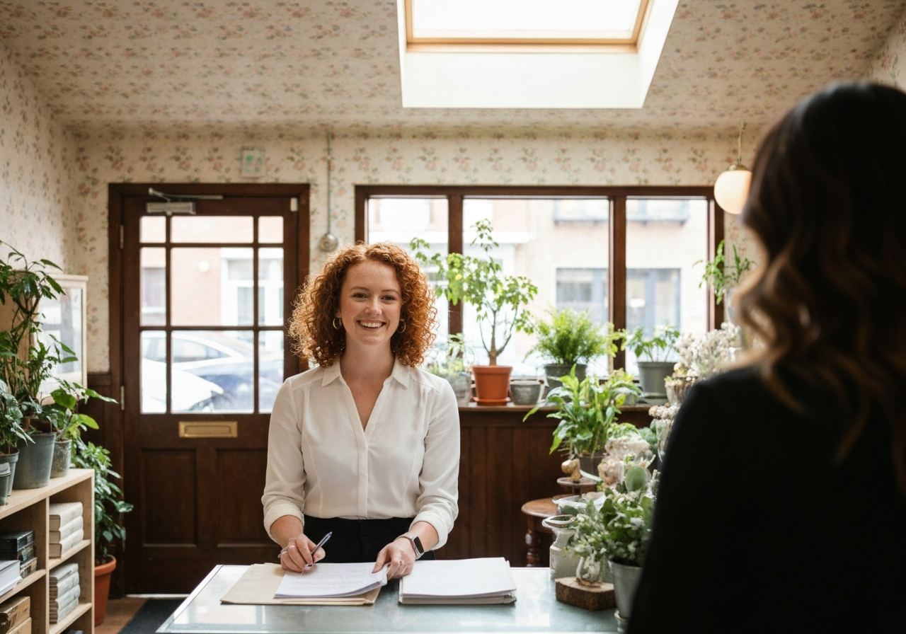 Small business owner in a shop