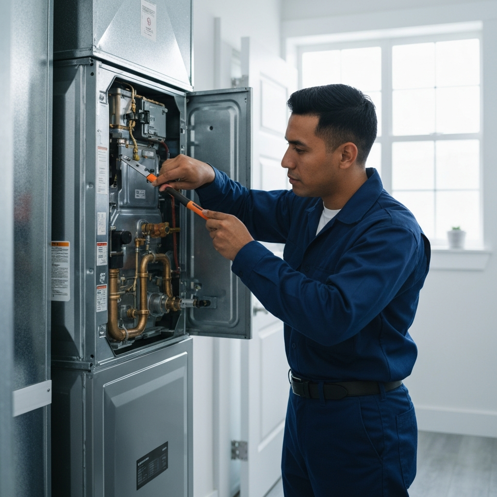 Energy-efficient AC unit installation by Vicente Heating & Cooling for a Tampa Bay residence