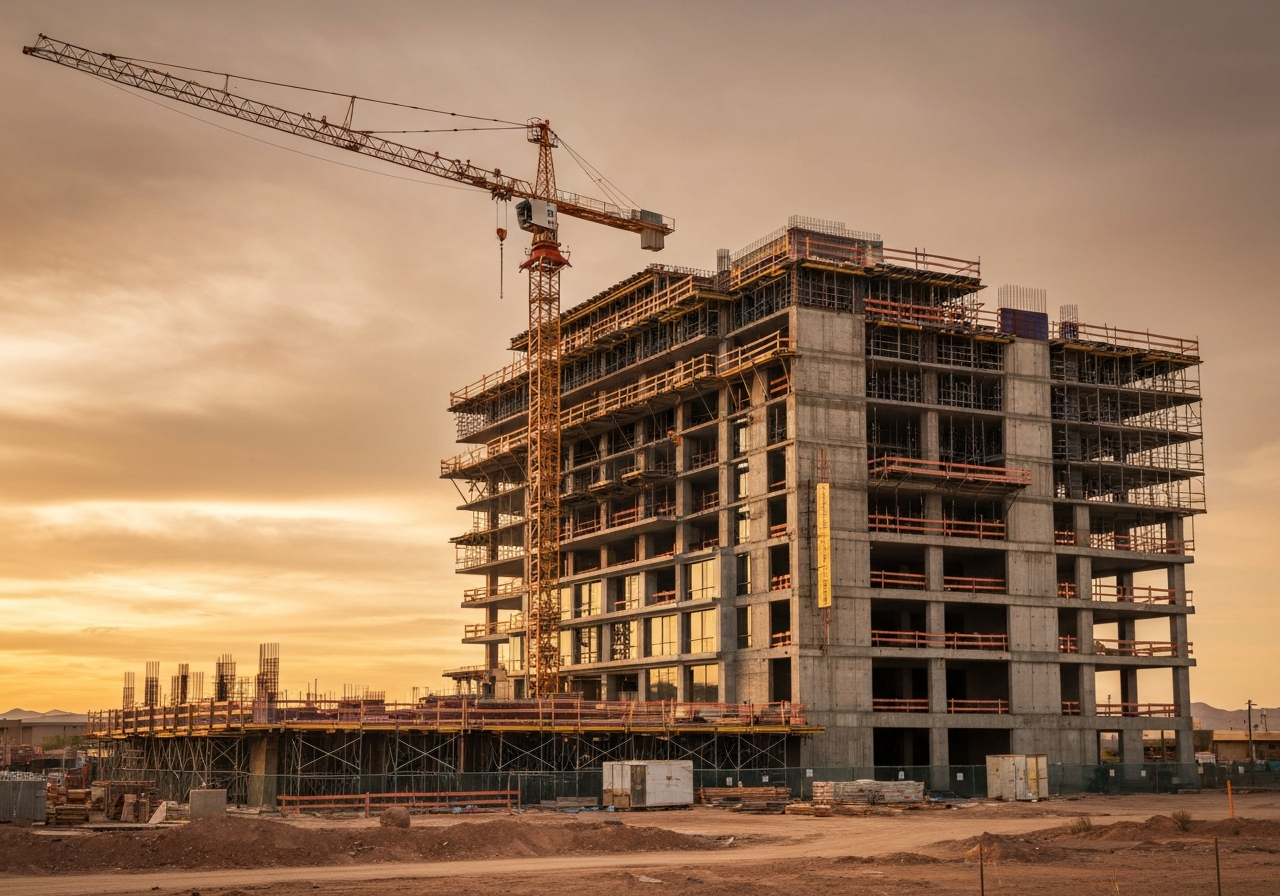 Hotel construction project by Builders For You Construction in Yuma, AZ