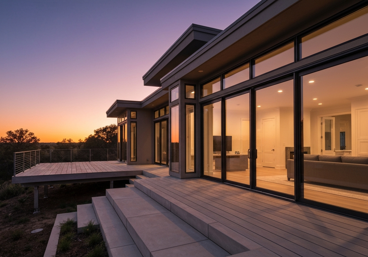 Custom home exterior