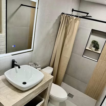 Beige Shower with Built-in Niche Beige Shower with Built-in Niche - Bathroom Remodeling by Builders For You Construction in Yuma, AZ