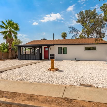 Tropical Front Yard Renovation - Exterior Projects by Builders For You Construction in Yuma, AZ