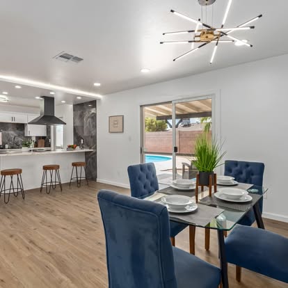 Modern Dining Space with Kitchen View - Kitchen Remodeling by Builders For You Construction in Yuma, AZ