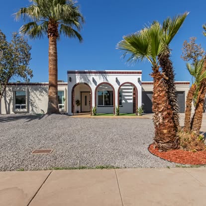Arched Facade & Desert Landscaping - Exterior Projects by Builders For You Construction in Yuma, AZ