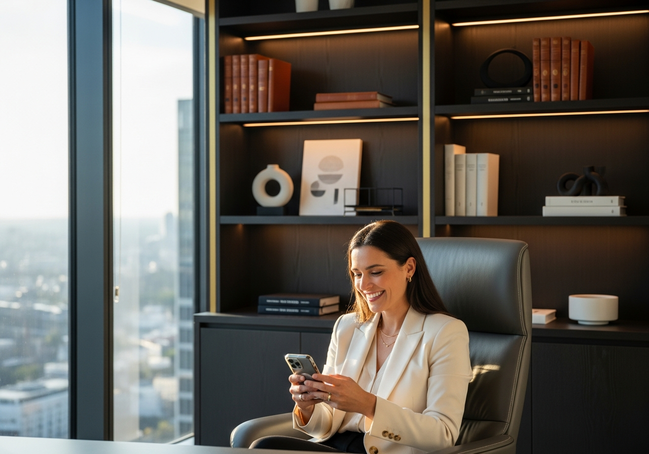 Relaxed Business Owner