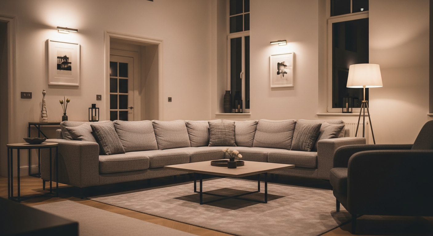 Warm modern luxury living room