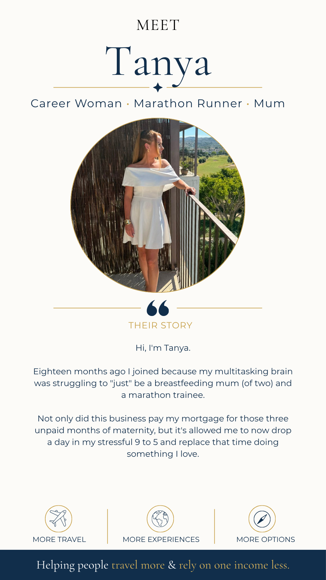 Tanya - Career Woman, Marathon Runner, Mum
