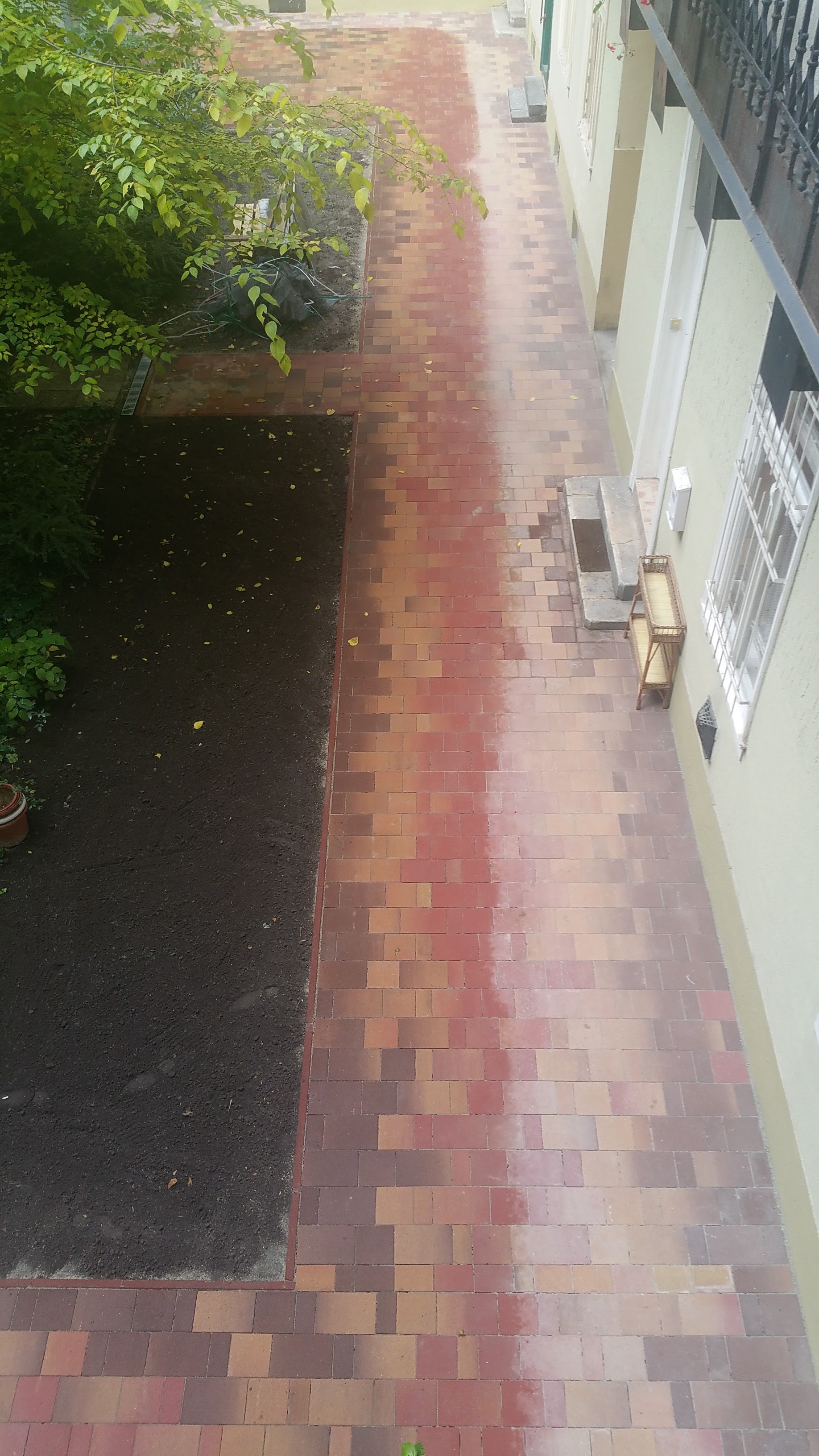 Viacolor járda kivitelezése