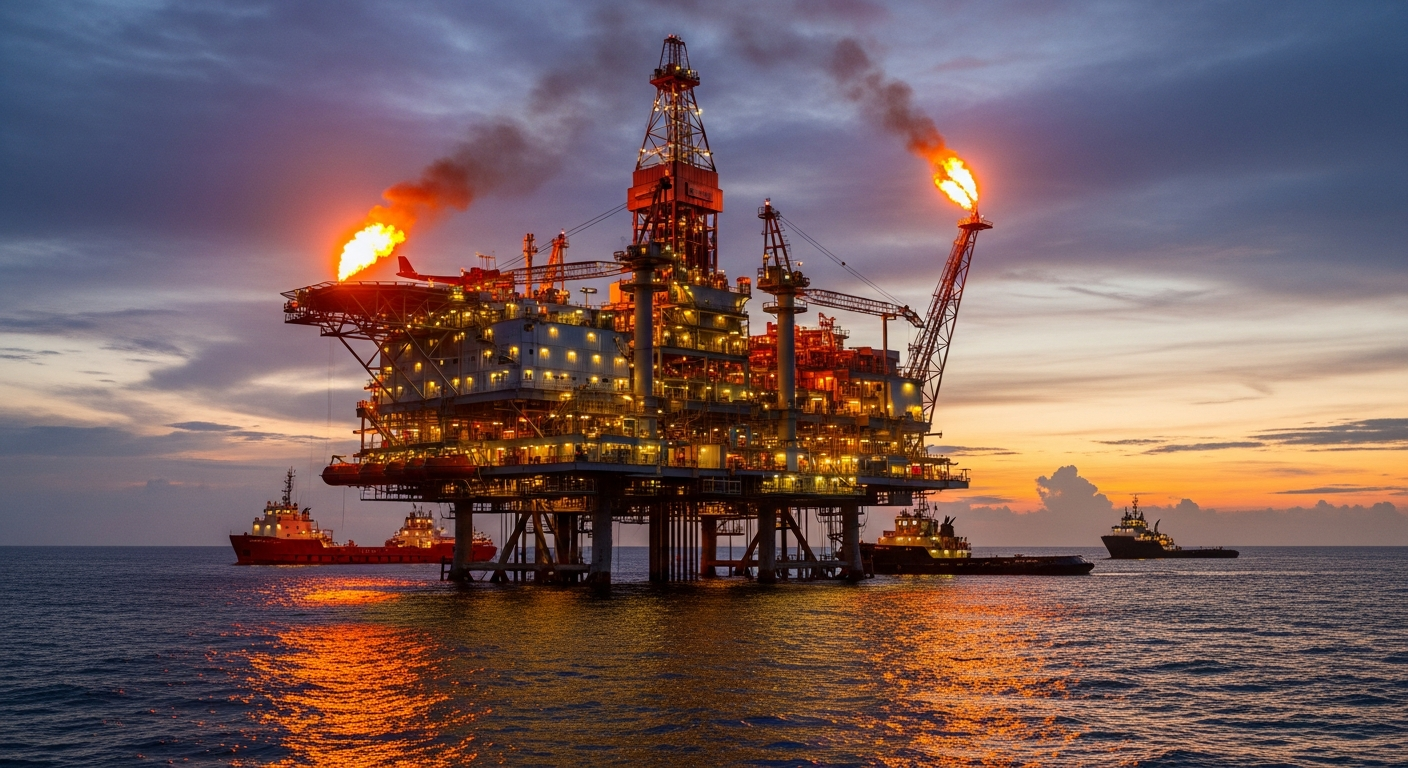 Modern oilfield facility 2