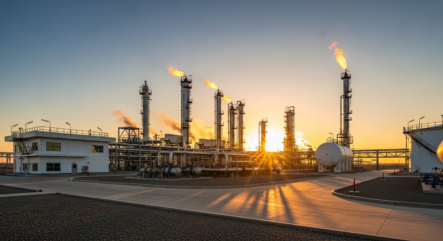 Modern oilfield facility 1